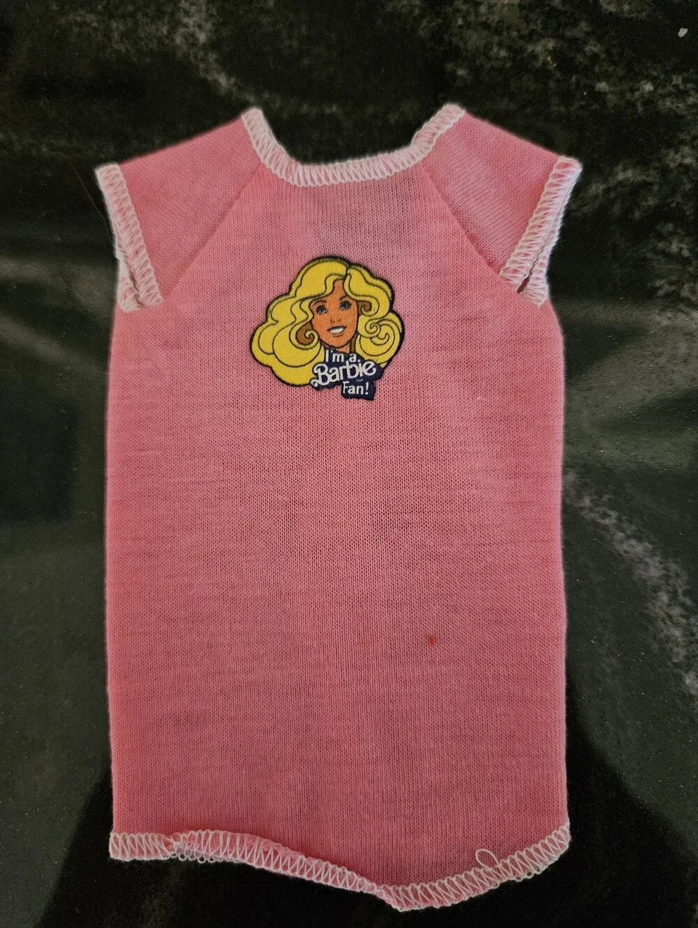 Vintage 1981 Barbie Best Buy Fashions Pink Shirt Top #3635 I'm A Barbie Fan Grap